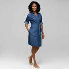 Belted Shirt Dress image number null