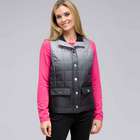 Mock Neck Quilted Vest image number null