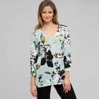 Printed V-Neck Pullover image number null