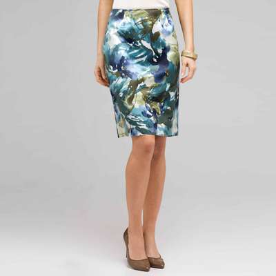 Floral Pencil Skirt