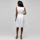 White Dress with Jewel Neckline image number null