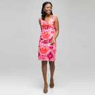 Mixed Floral Color Twist Front Dress image number null