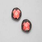 Light Hematite Button Clip-on Earrings image number null