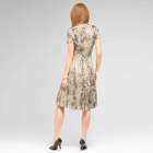 Tie Front Animal Print Dress image number null