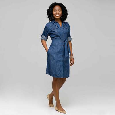 Belted Shirt Dress