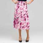 Long Floral Pintucked Skirt image number null