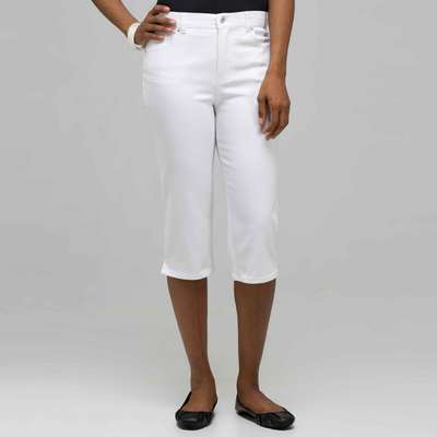 Classic Denim Straight Leg Capri (Plus)