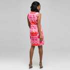 Mixed Floral Color Twist Front Dress image number null