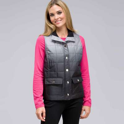 Mock Neck Quilted Vest