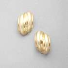 Worn Gold Curved Earring image number null