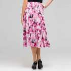 Long Floral Pintucked Skirt image number null