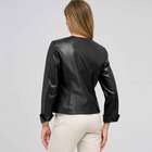 Leather Top Front Studded Jacket image number null