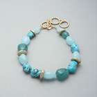 Turquoise and Gold Necklace image number null