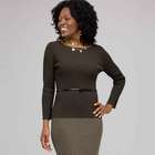 Belted Boat Neck image number null