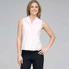 No-Iron Platinum Easy Care Sleeveless Fitted Shirt image number null